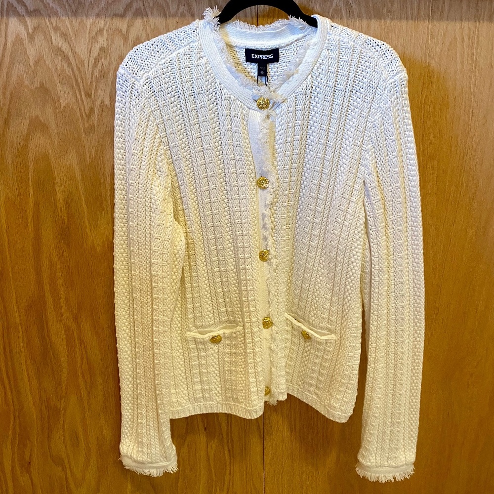 NWT Ivory Express Sweater Sz XL